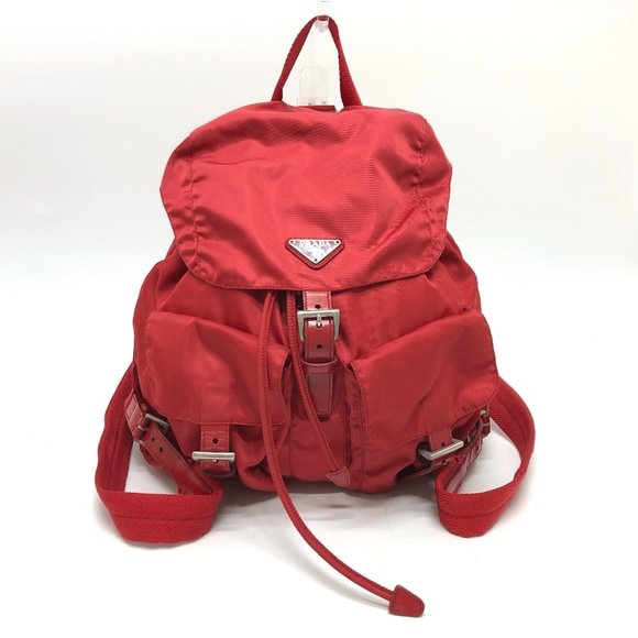 PRADA Red Backpack - Picture 1 of 14